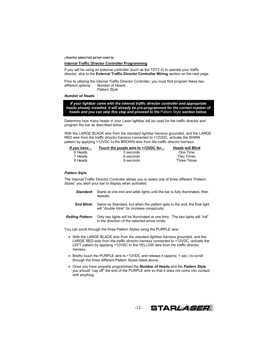 Star Headlight & Lantern 7400 Star Lase User Manual | Page 15 / 24