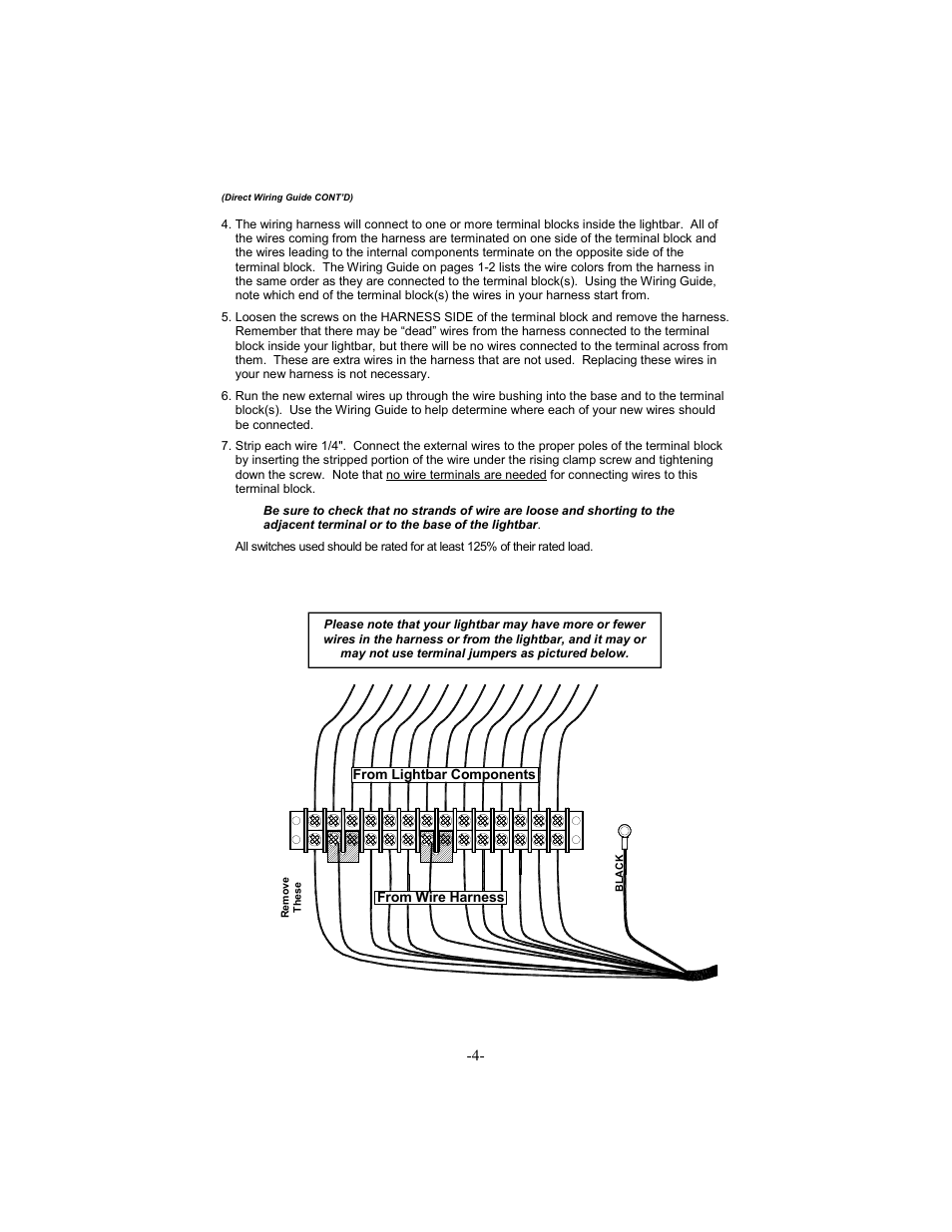 Star Headlight & Lantern 5400 Series 46" LED Packages User Manual | Page 7 / 16