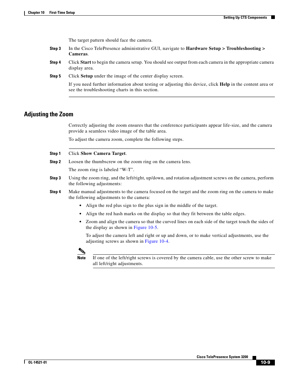 Adjusting the zoom | Cisco 3200 User Manual | Page 191 / 282