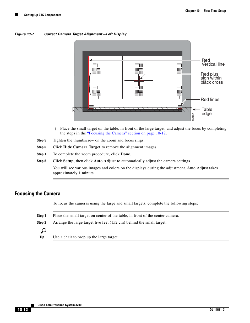 Focusing the camera, Figure 10-7 | Cisco 3200 User Manual | Page 194 / 282