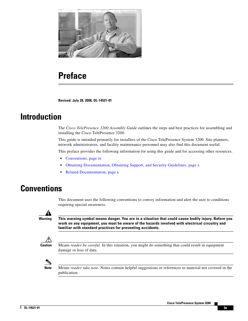 Preface, Introduction, Conventions | Cisco 3200 User Manual | Page 9 / 282