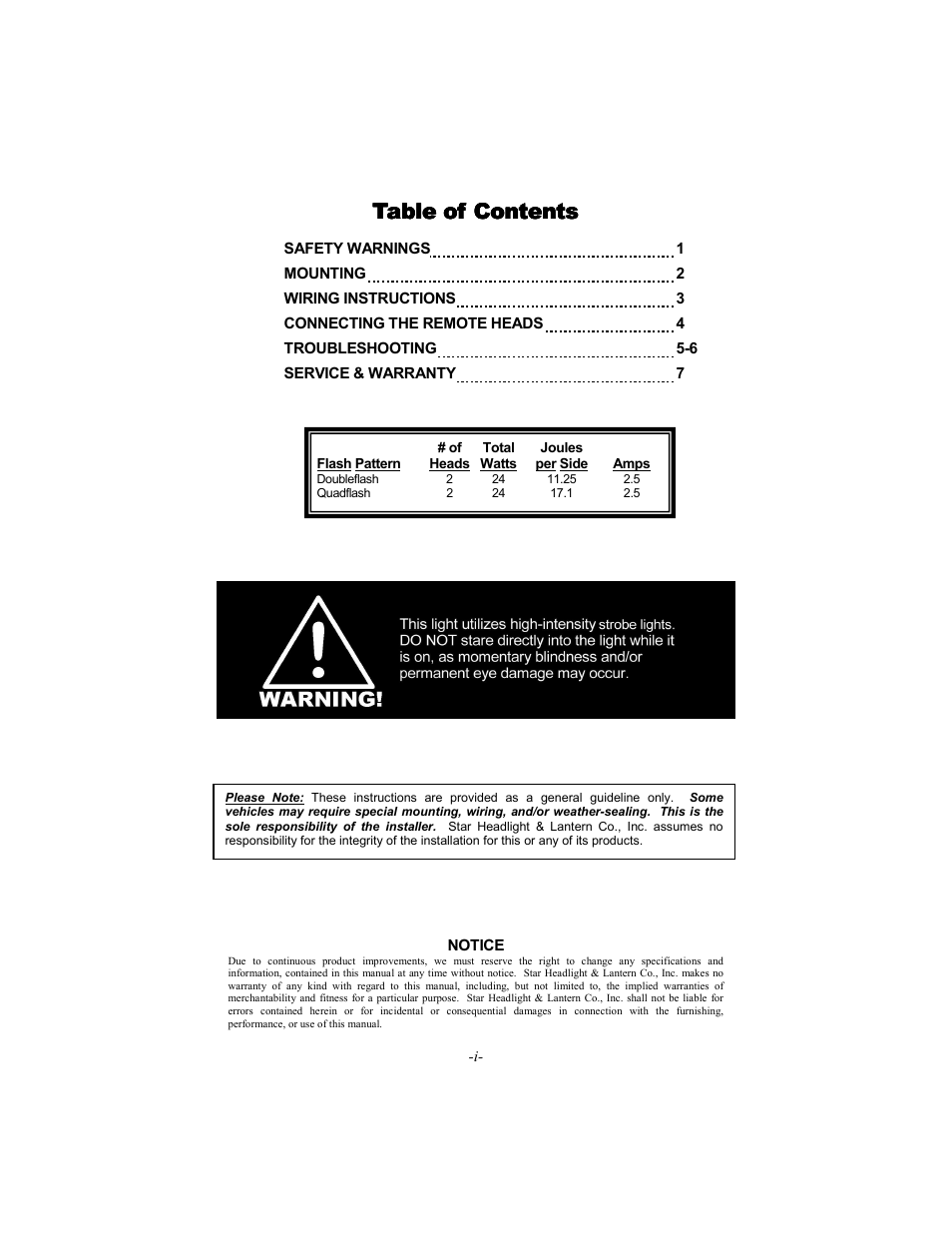 Star Headlight & Lantern STAR-PA RP310Q User Manual | Page 2 / 8