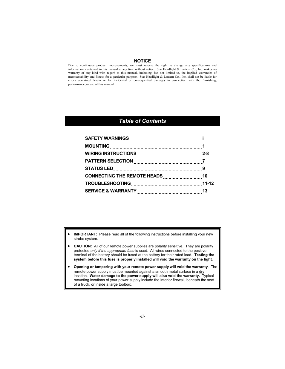 Star Headlight & Lantern STAR-PA RSK966P User Manual | Page 3 / 16