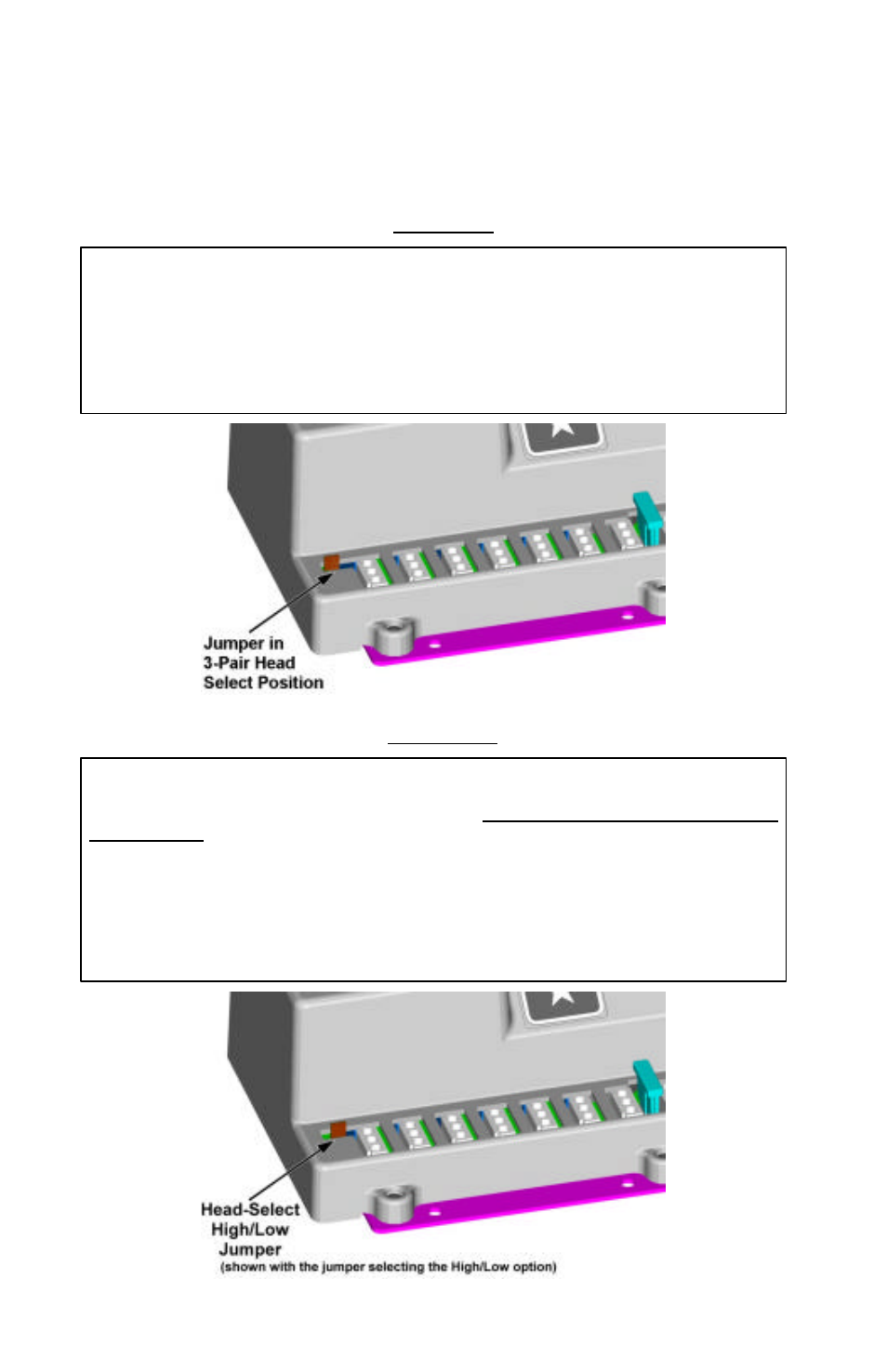 Setting the high/low – head select jumper | Star Headlight & Lantern STAR-PA RSK996P User Manual | Page 6 / 22
