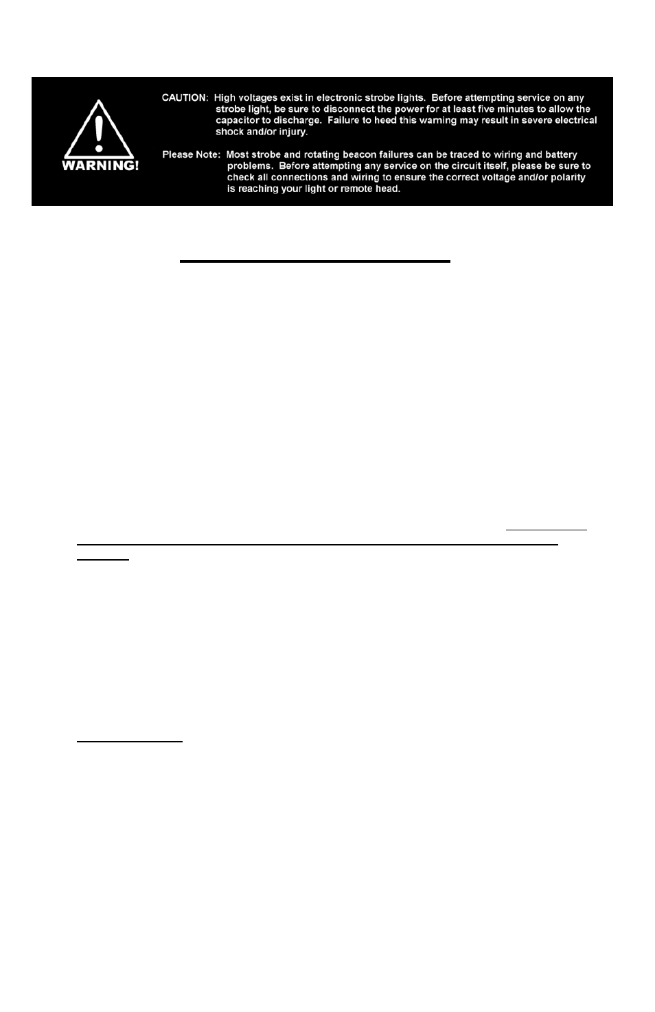 Troubleshooting guide | Star Headlight & Lantern Optimax-DH RP242 User Manual | Page 9 / 11