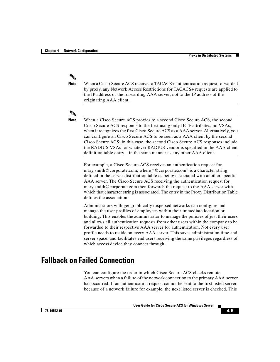 Fallback on failed connection | Cisco 3.3 User Manual | Page 121 / 860