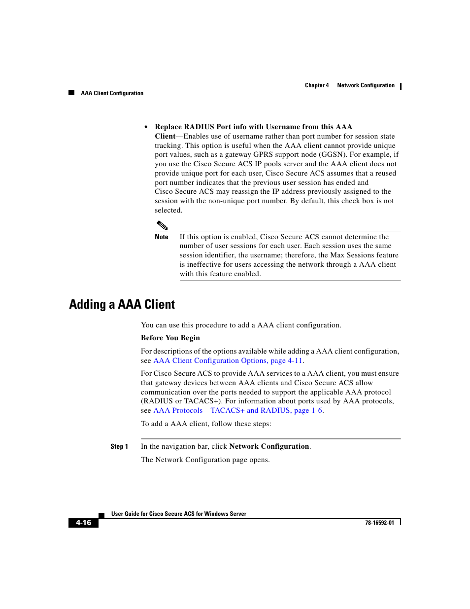 Adding a aaa client | Cisco 3.3 User Manual | Page 132 / 860