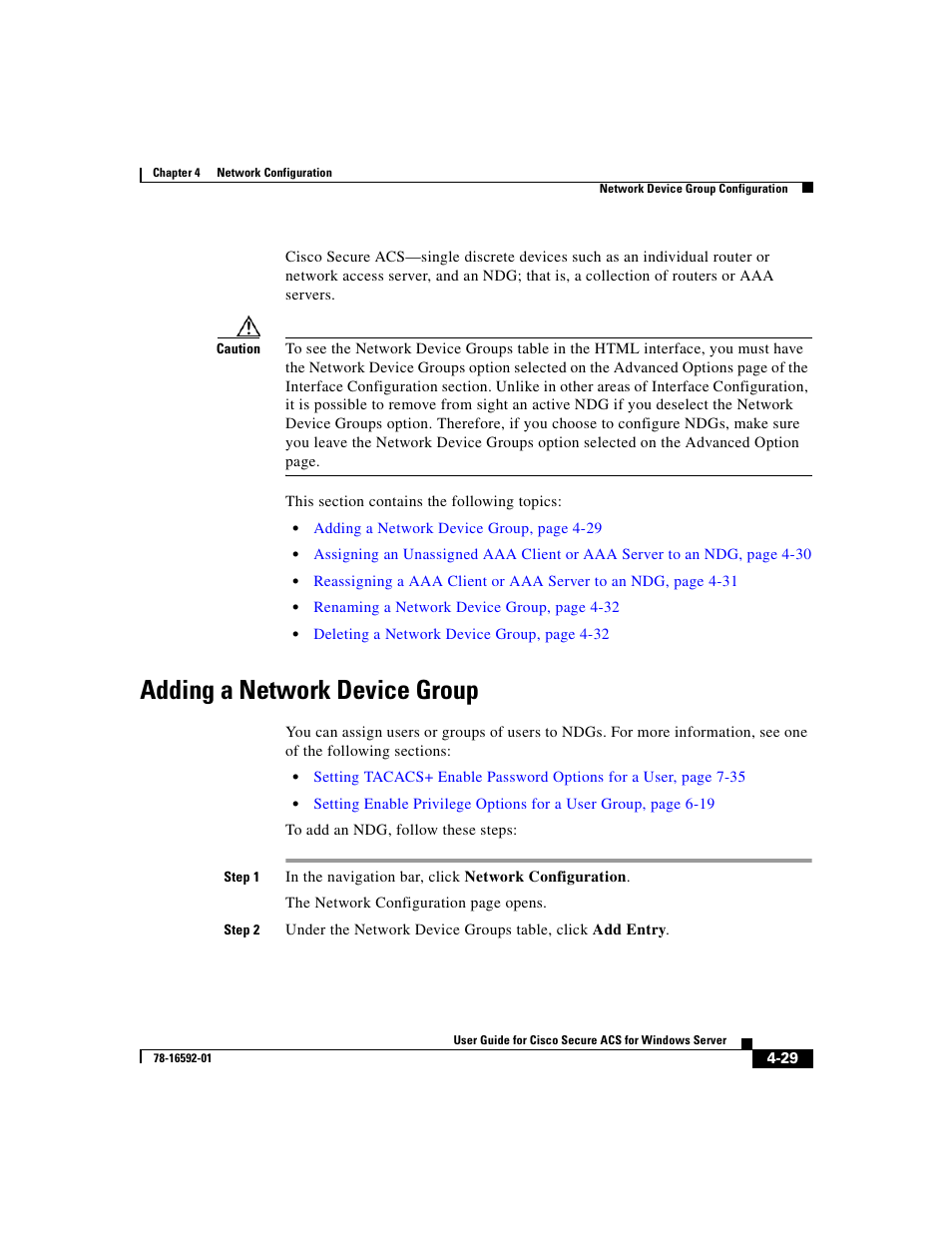 Adding a network device group | Cisco 3.3 User Manual | Page 145 / 860