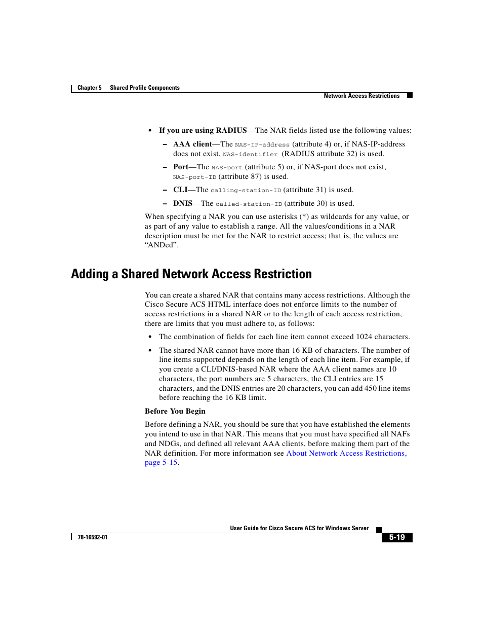 Adding a shared network access restriction | Cisco 3.3 User Manual | Page 173 / 860