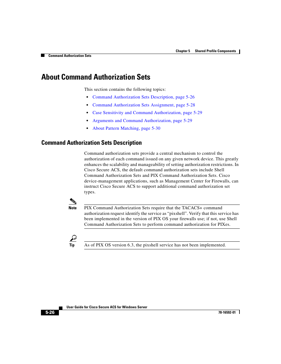 About command authorization sets, Command authorization sets description | Cisco 3.3 User Manual | Page 180 / 860