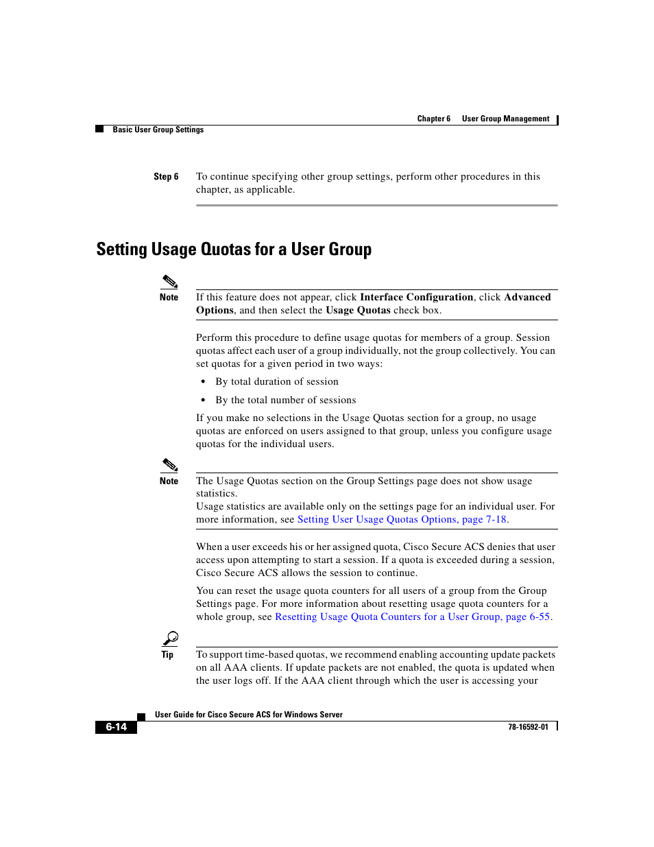 Setting usage quotas for a user group, Setting usage quotas for a user | Cisco 3.3 User Manual | Page 204 / 860