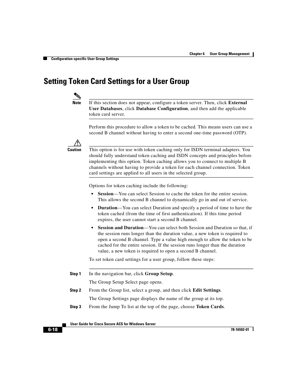 Setting token card settings for a user group | Cisco 3.3 User Manual | Page 208 / 860