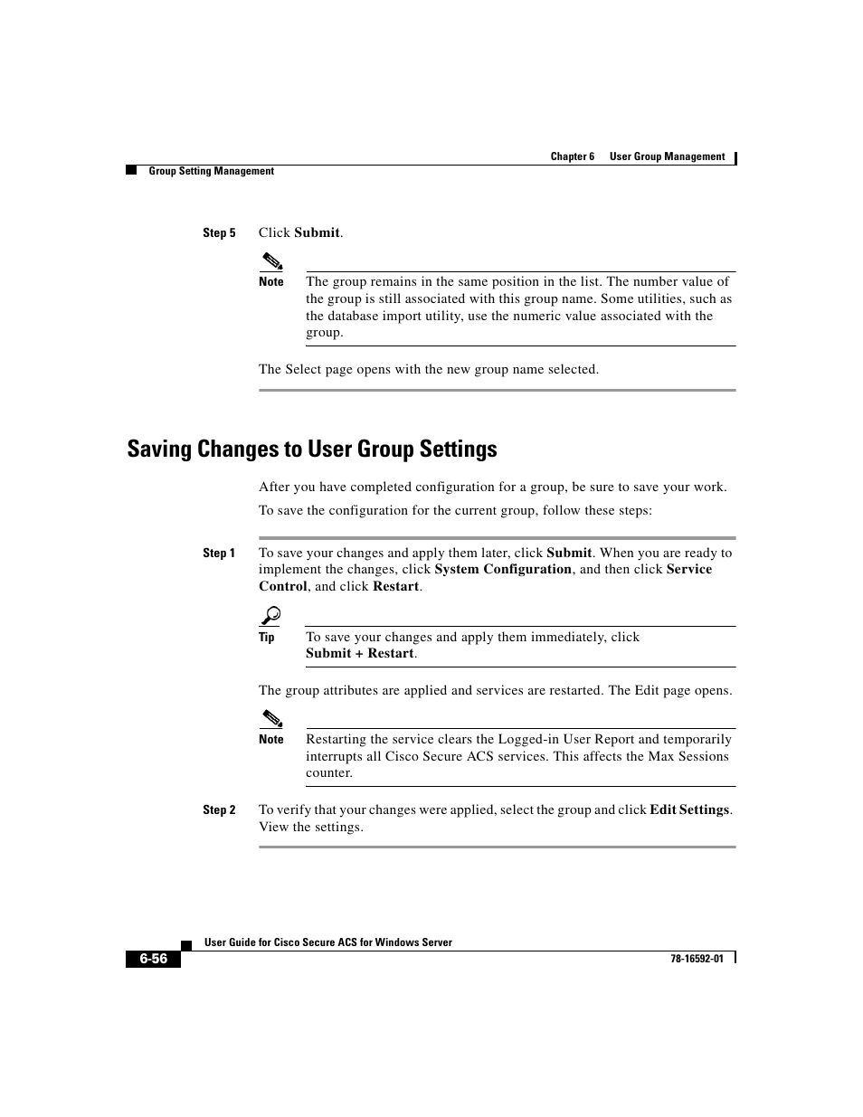 Saving changes to user group settings | Cisco 3.3 User Manual | Page 246 / 860