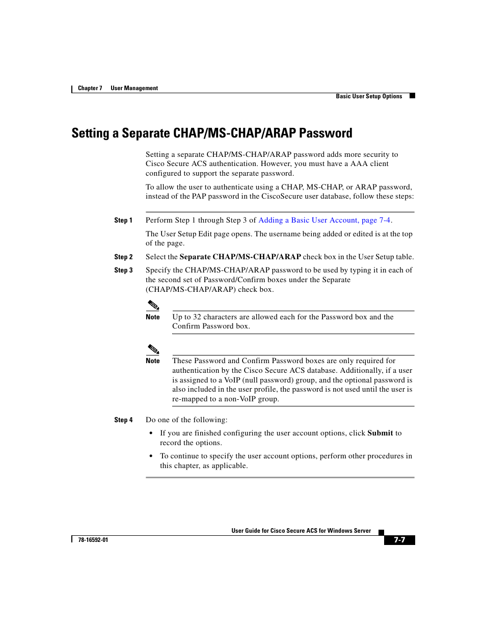 Setting a separate chap/ms-chap/arap password | Cisco 3.3 User Manual | Page 253 / 860