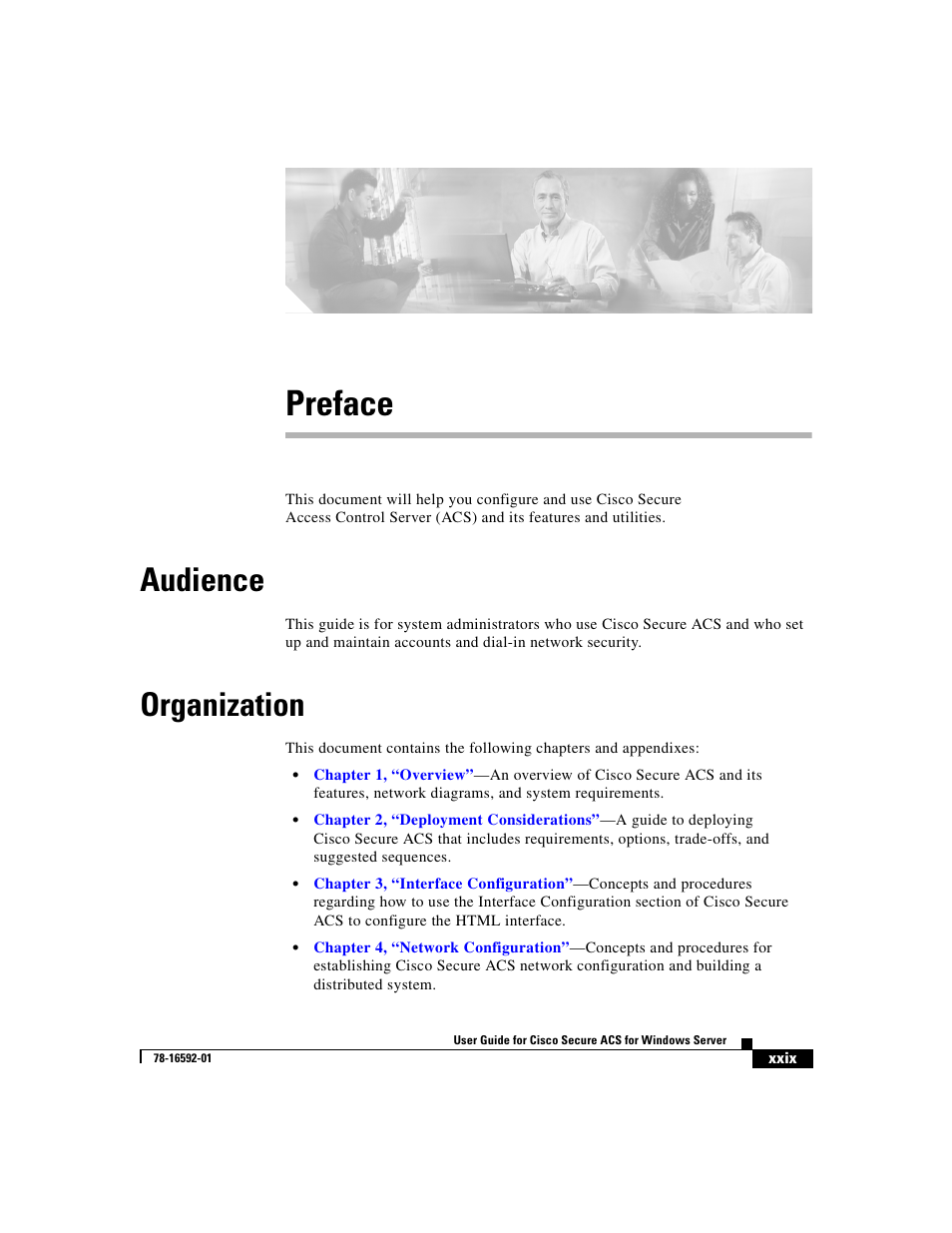 Preface, Audience, Organization | Cisco 3.3 User Manual | Page 29 / 860