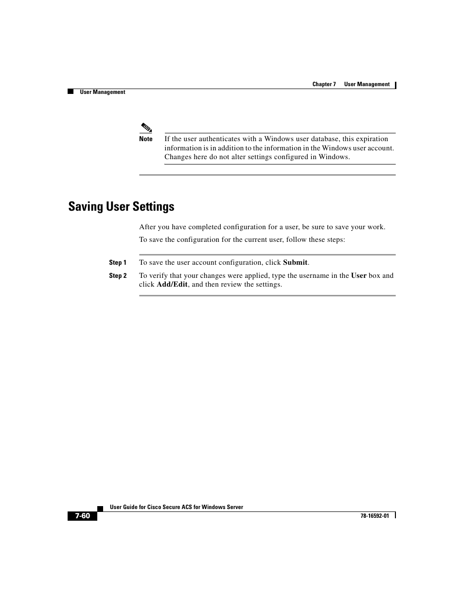 Saving user settings | Cisco 3.3 User Manual | Page 306 / 860