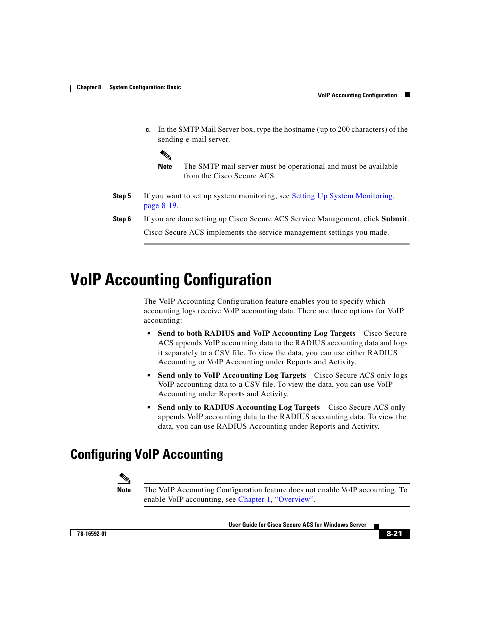 Voip accounting configuration, Configuring voip accounting | Cisco 3.3 User Manual | Page 327 / 860