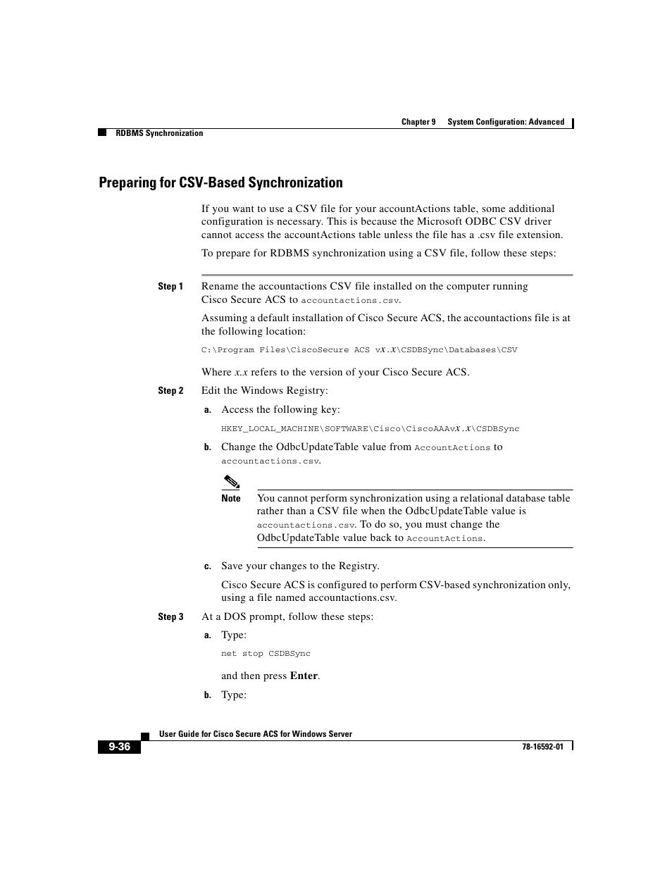 Preparing for csv-based synchronization | Cisco 3.3 User Manual | Page 364 / 860