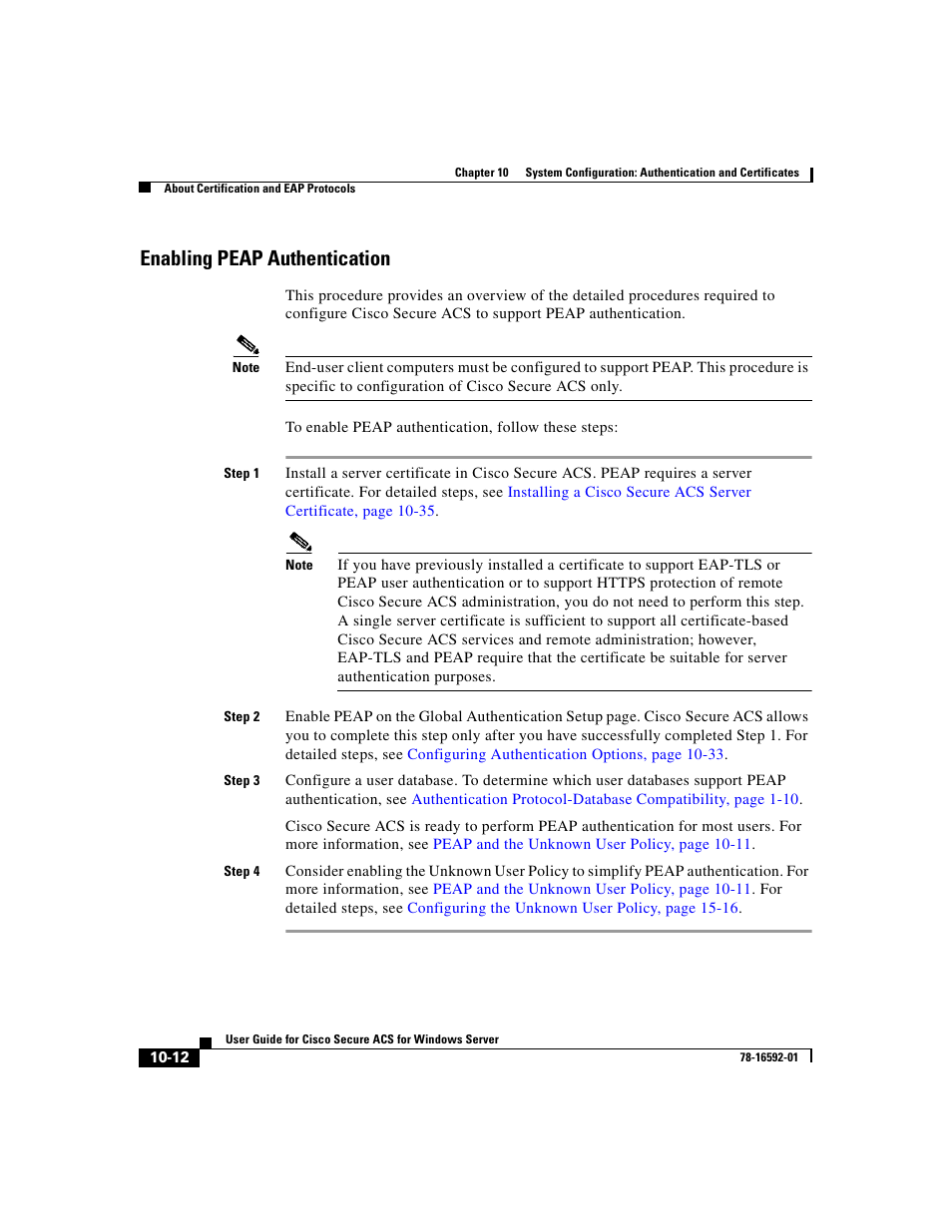 Enabling peap authentication | Cisco 3.3 User Manual | Page 392 / 860