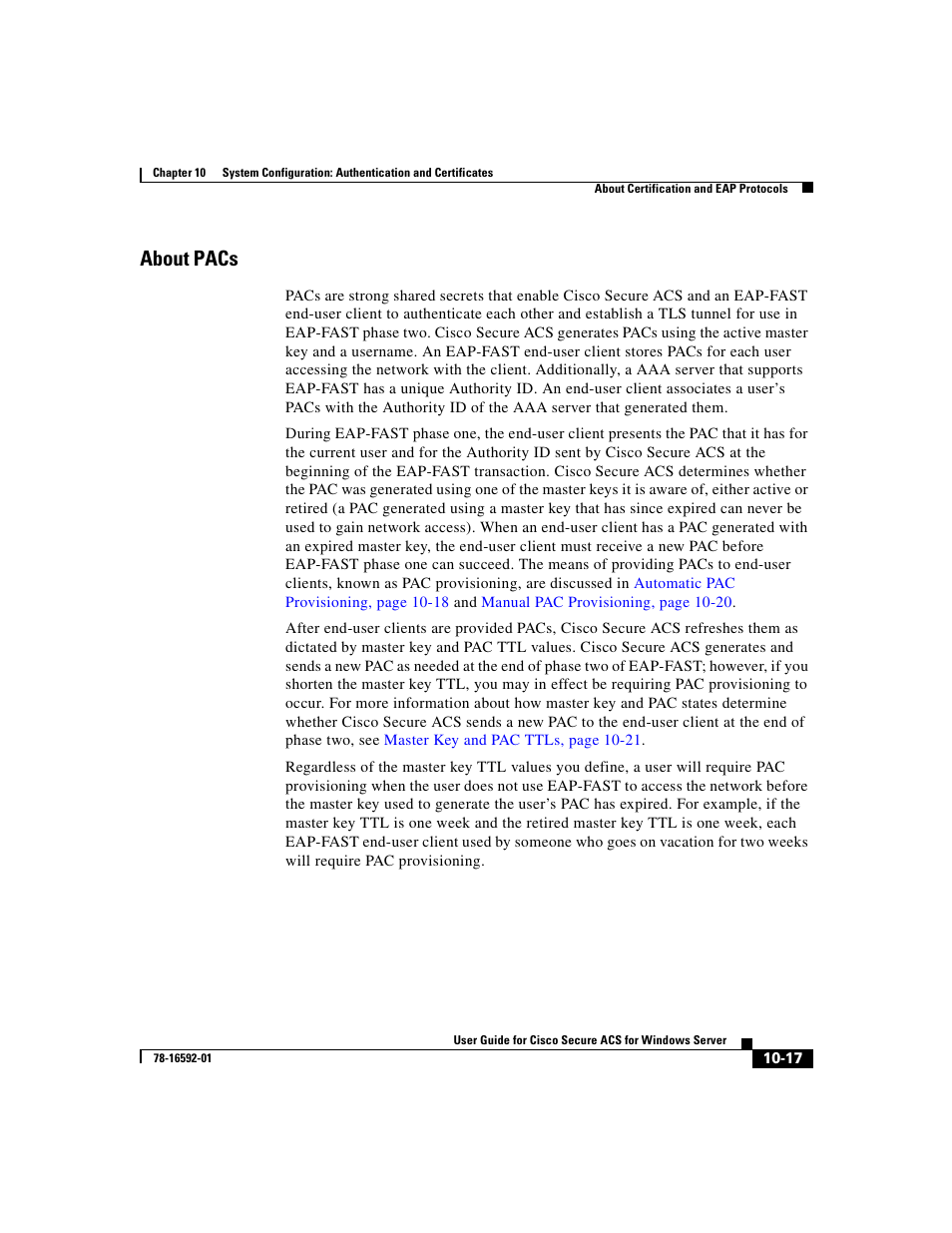 About pacs | Cisco 3.3 User Manual | Page 397 / 860