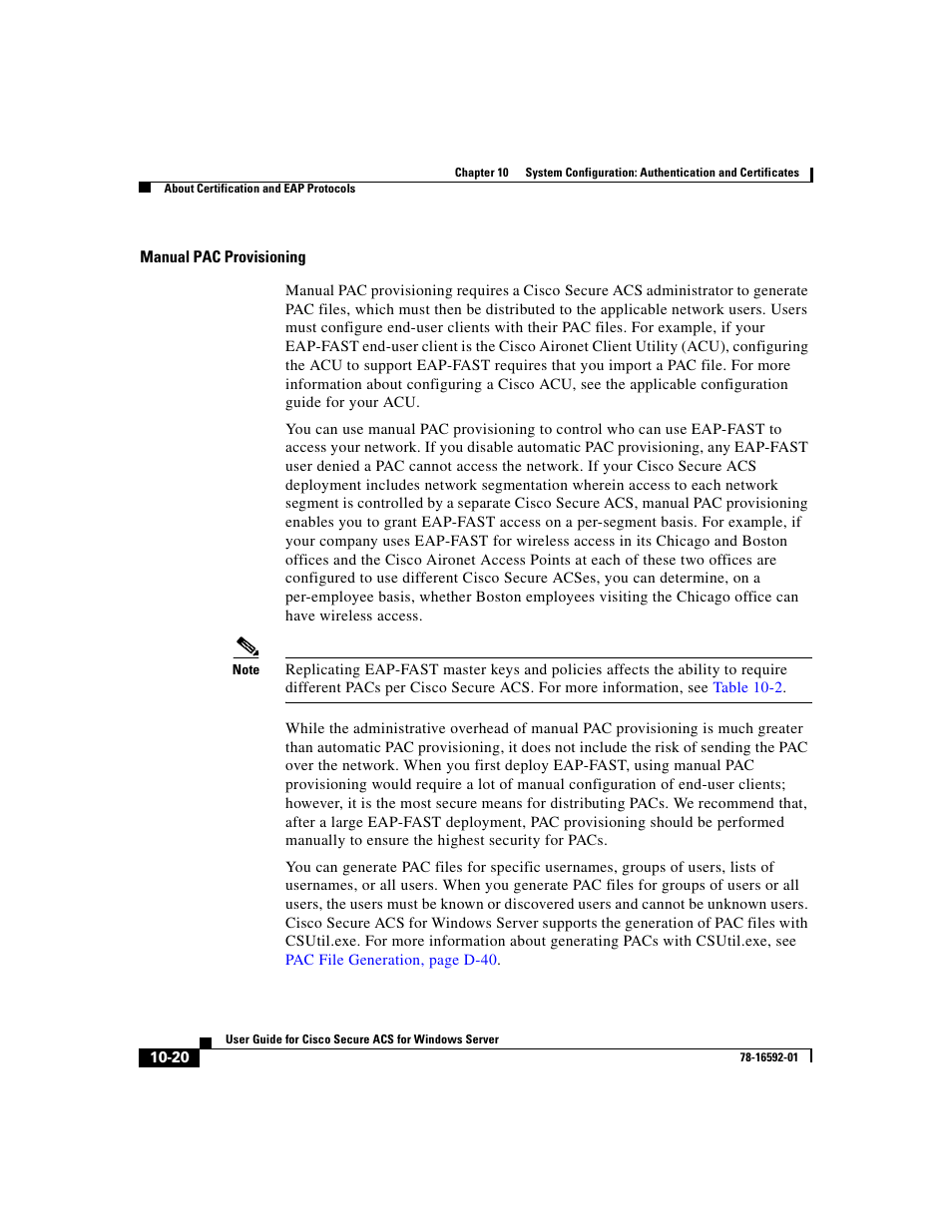 Manual pac provisioning | Cisco 3.3 User Manual | Page 400 / 860
