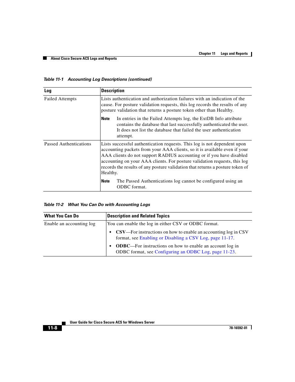 Table 11-2 | Cisco 3.3 User Manual | Page 440 / 860