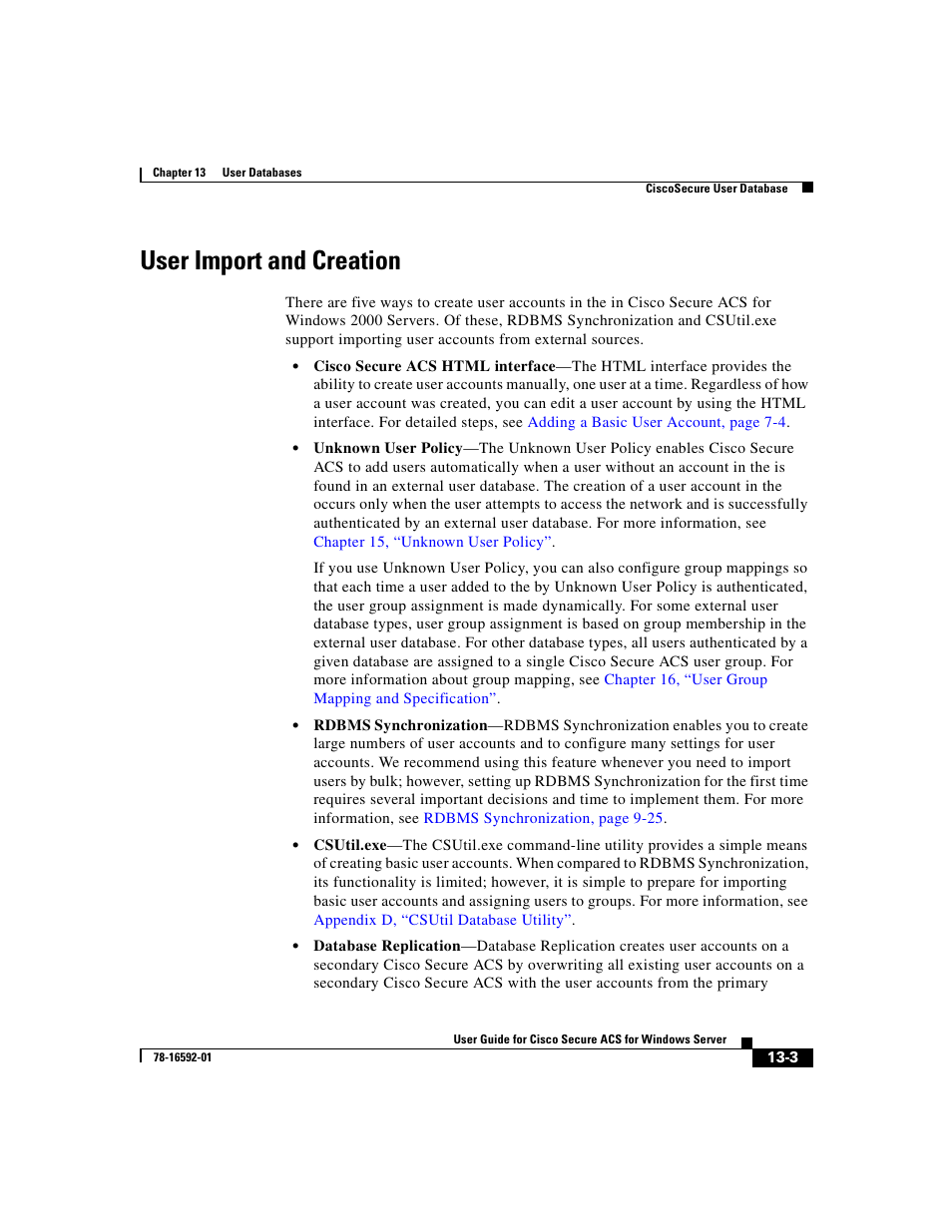User import and creation | Cisco 3.3 User Manual | Page 487 / 860