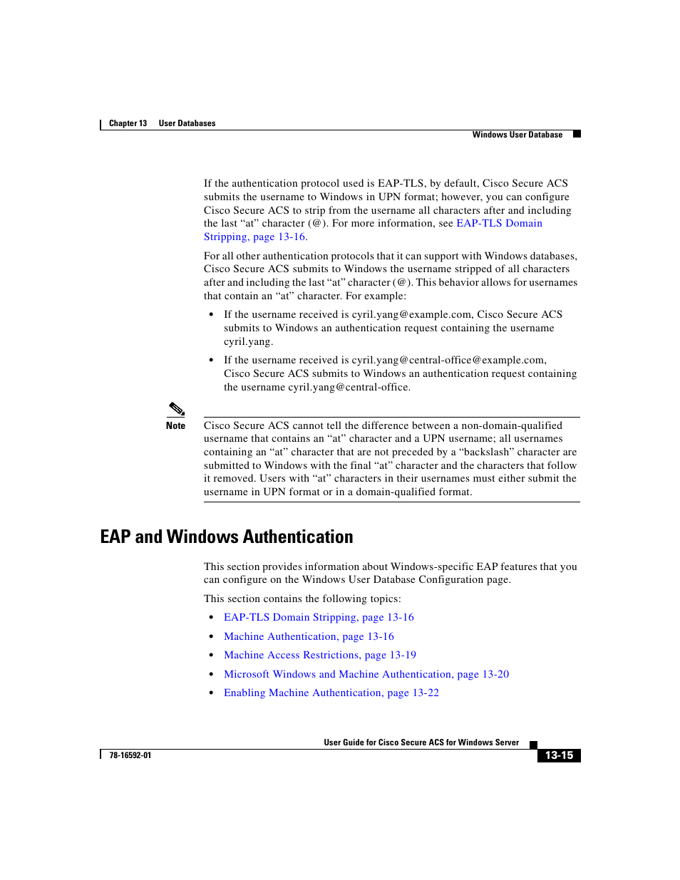 Eap and windows authentication, Eap and | Cisco 3.3 User Manual | Page 499 / 860