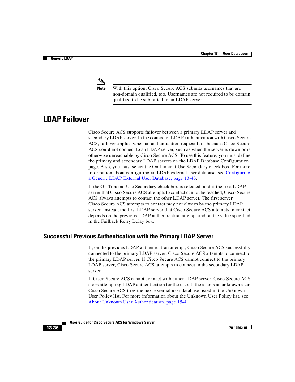 Ldap failover | Cisco 3.3 User Manual | Page 520 / 860