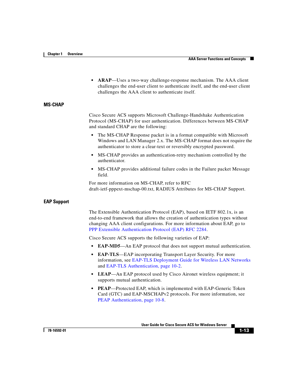 Ms-chap, Eap support | Cisco 3.3 User Manual | Page 53 / 860