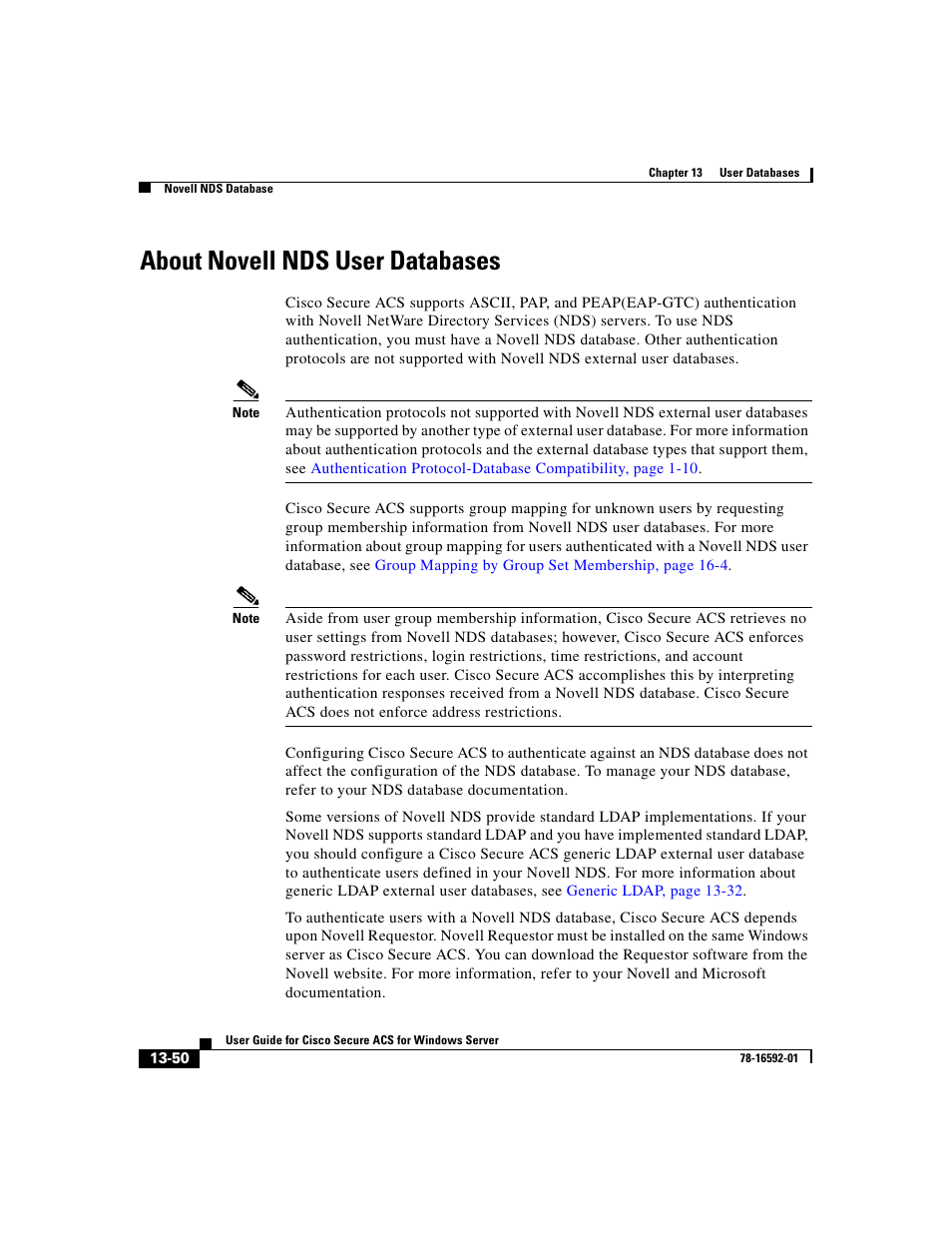 About novell nds user databases | Cisco 3.3 User Manual | Page 534 / 860