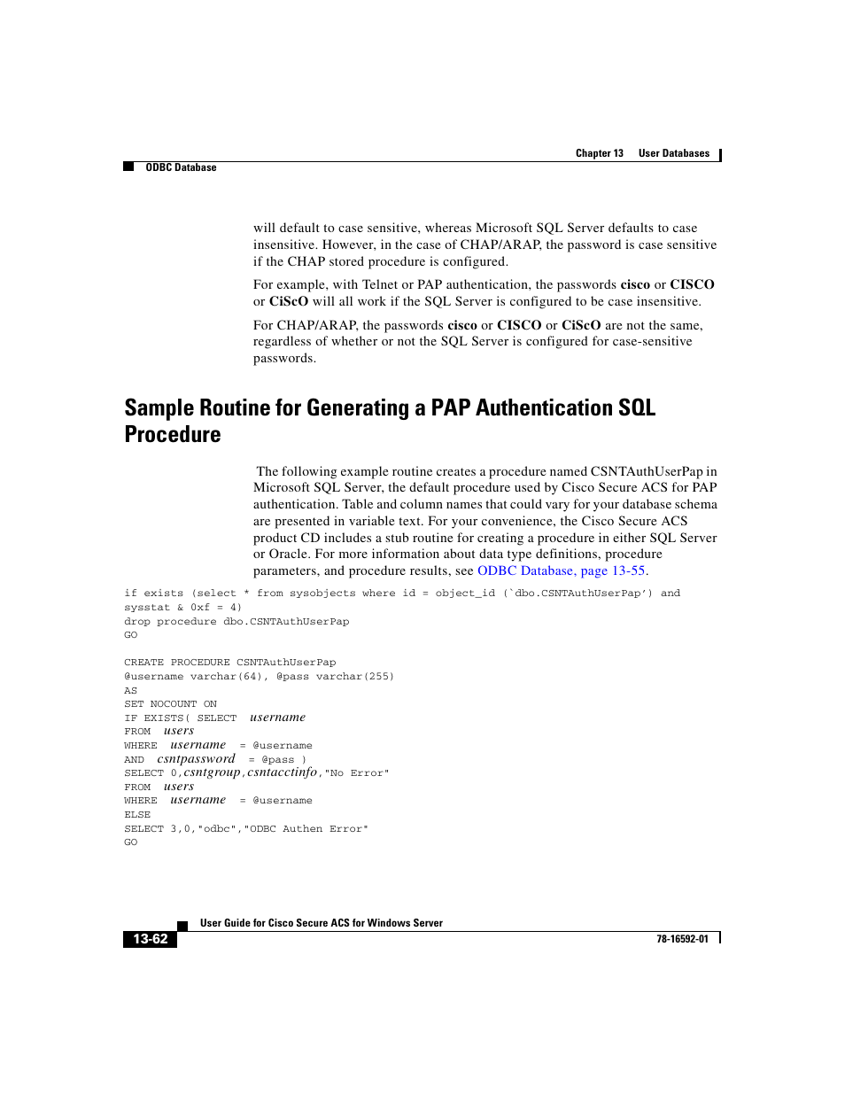 Sample routine for generating a | Cisco 3.3 User Manual | Page 546 / 860