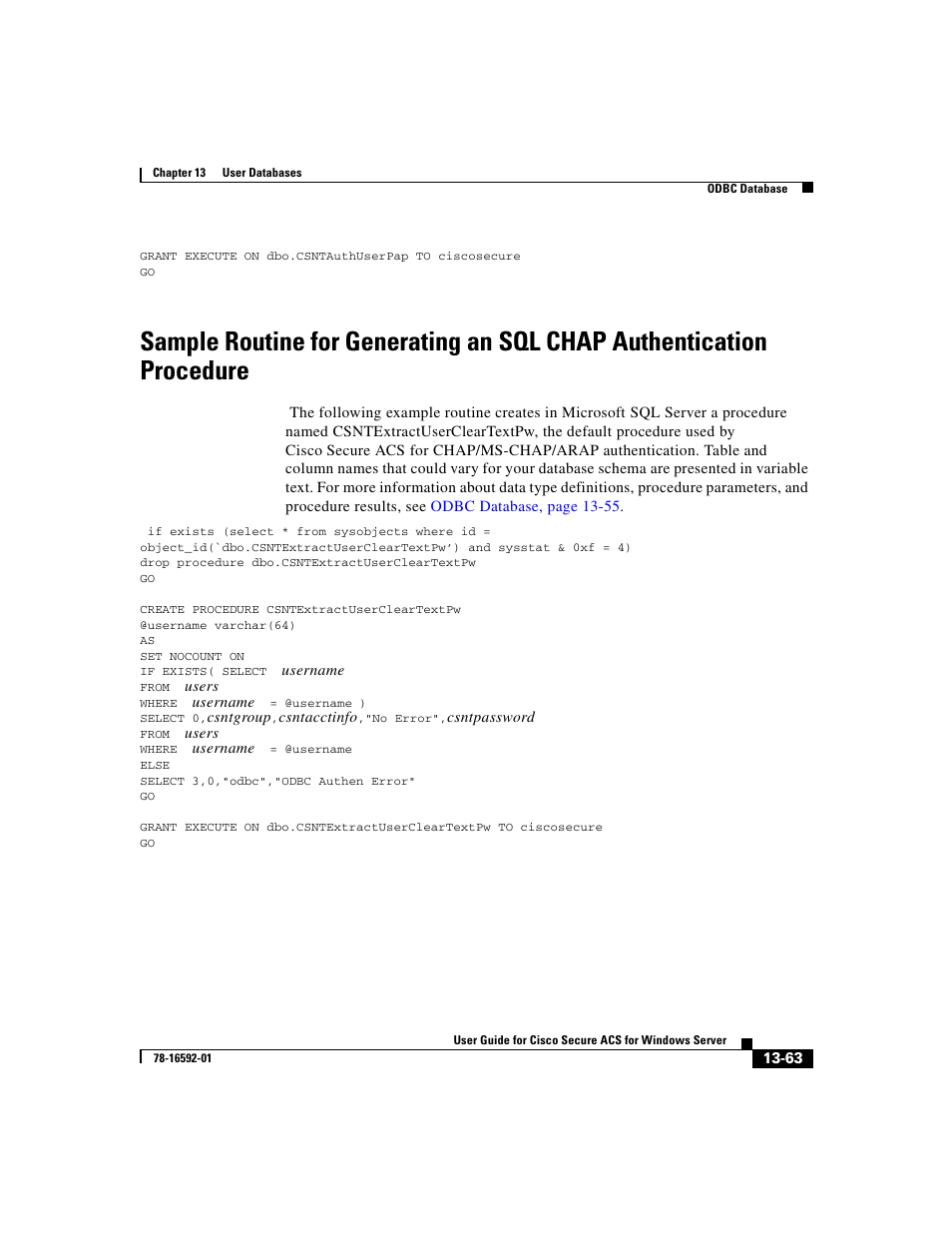Sample routine for | Cisco 3.3 User Manual | Page 547 / 860