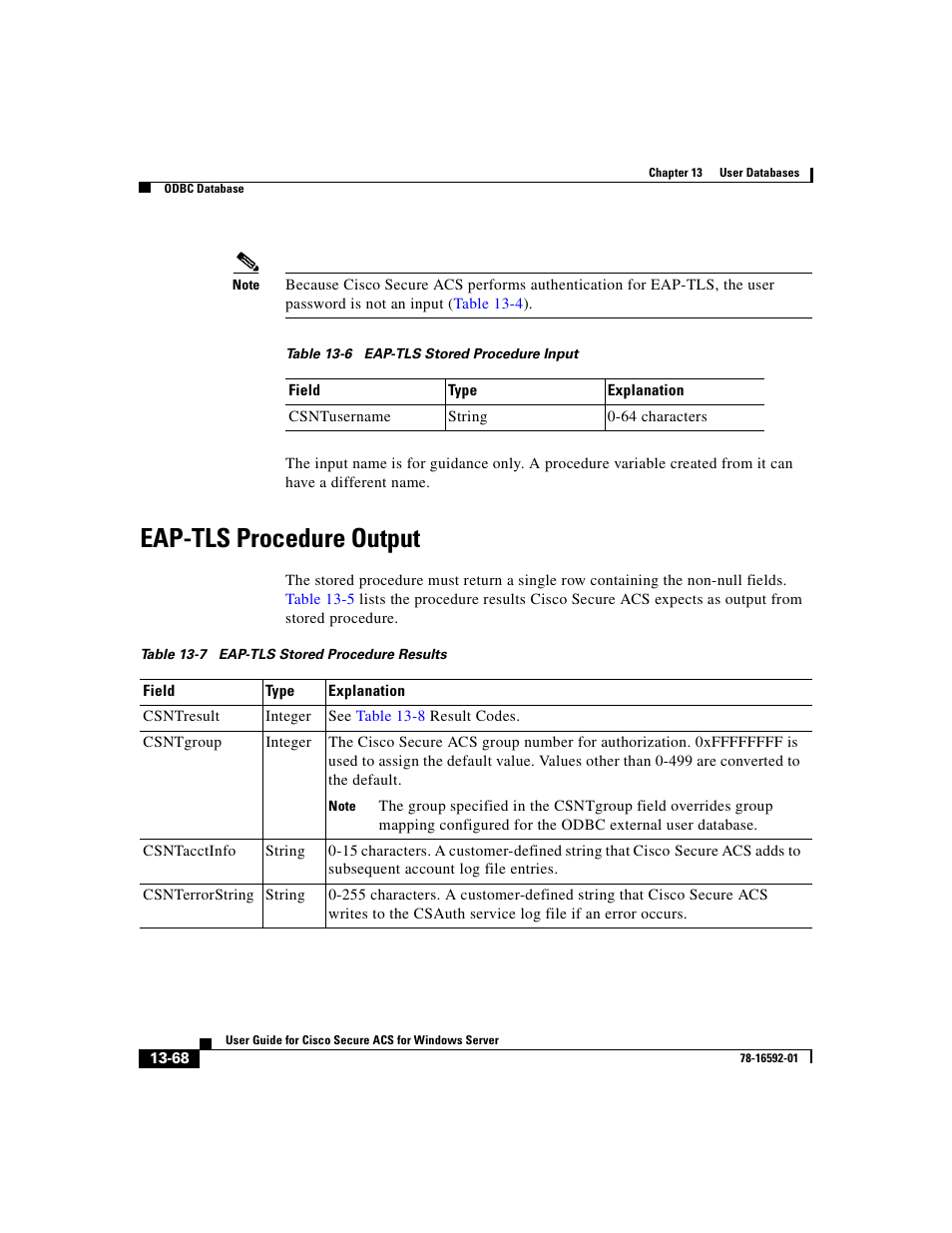 Eap-tls procedure output | Cisco 3.3 User Manual | Page 552 / 860