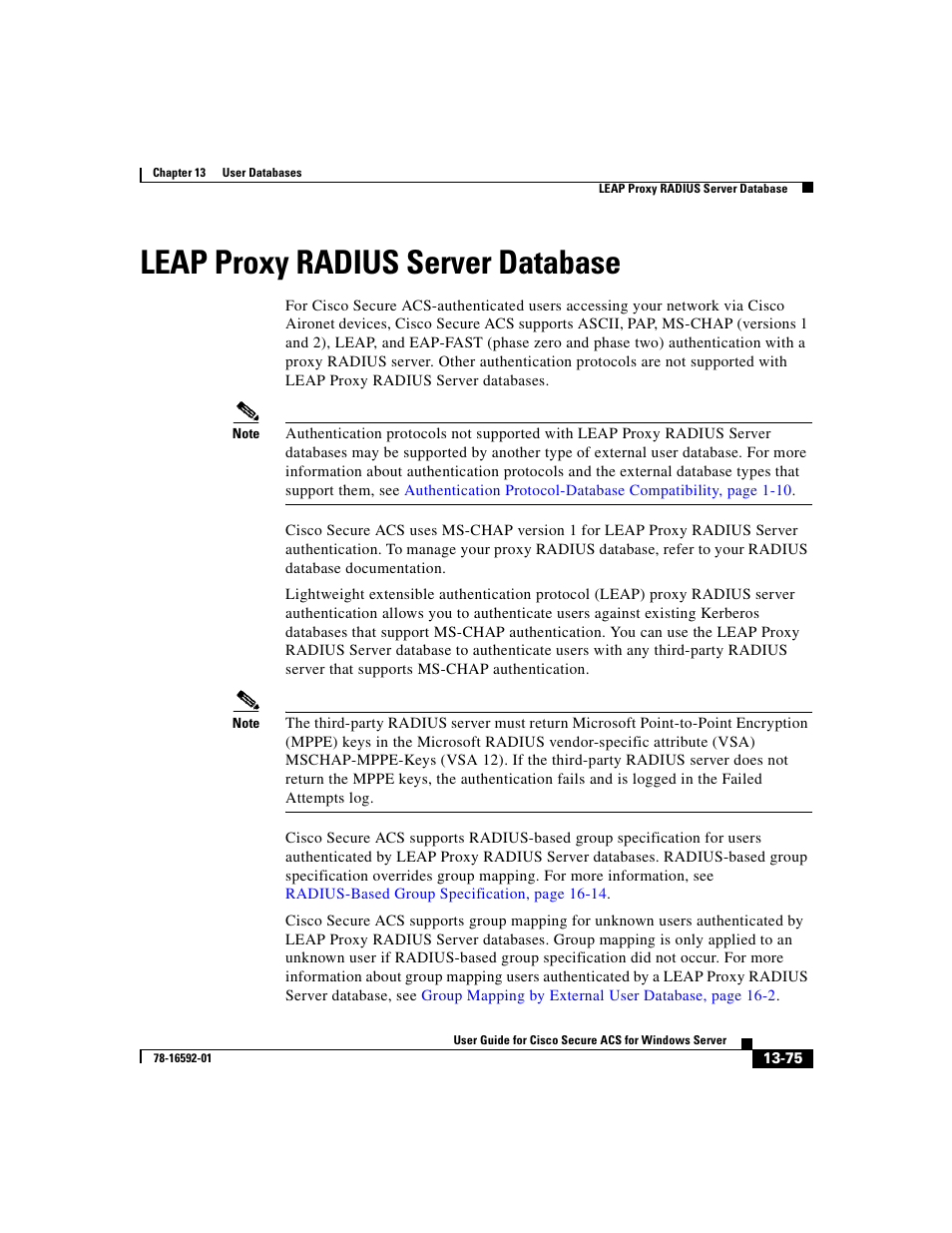 Leap proxy radius server database, Leap proxy | Cisco 3.3 User Manual | Page 559 / 860