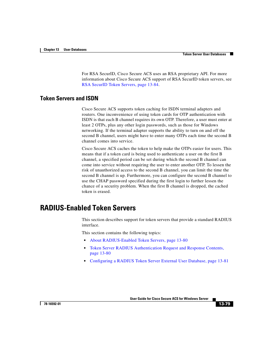 Token servers and isdn, Radius-enabled token servers | Cisco 3.3 User Manual | Page 563 / 860