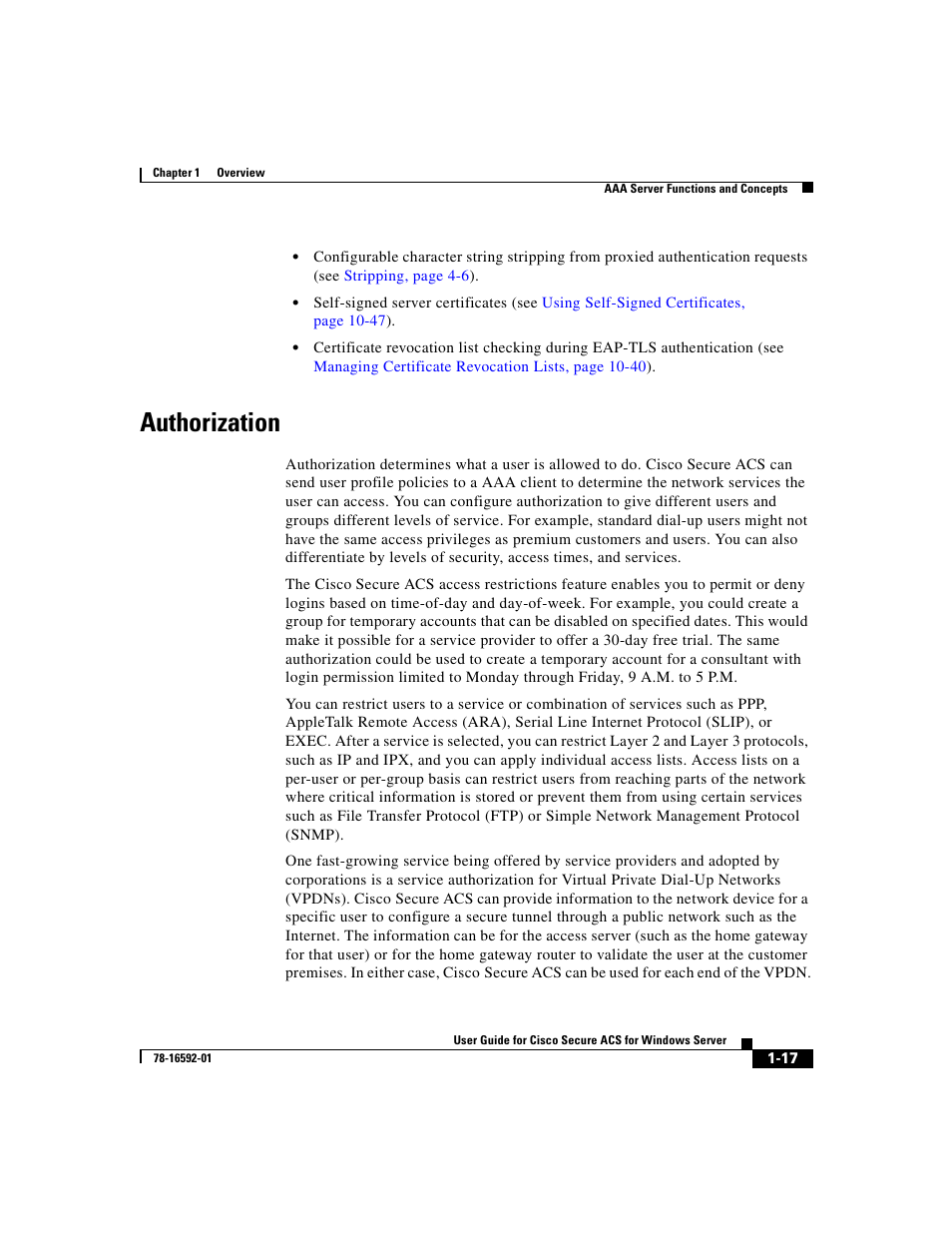 Authorization | Cisco 3.3 User Manual | Page 57 / 860