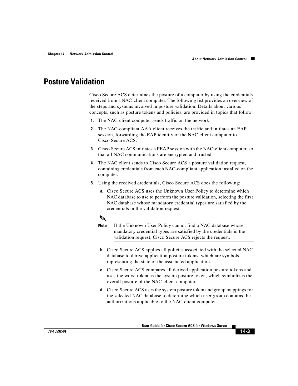Posture validation, Posture | Cisco 3.3 User Manual | Page 575 / 860