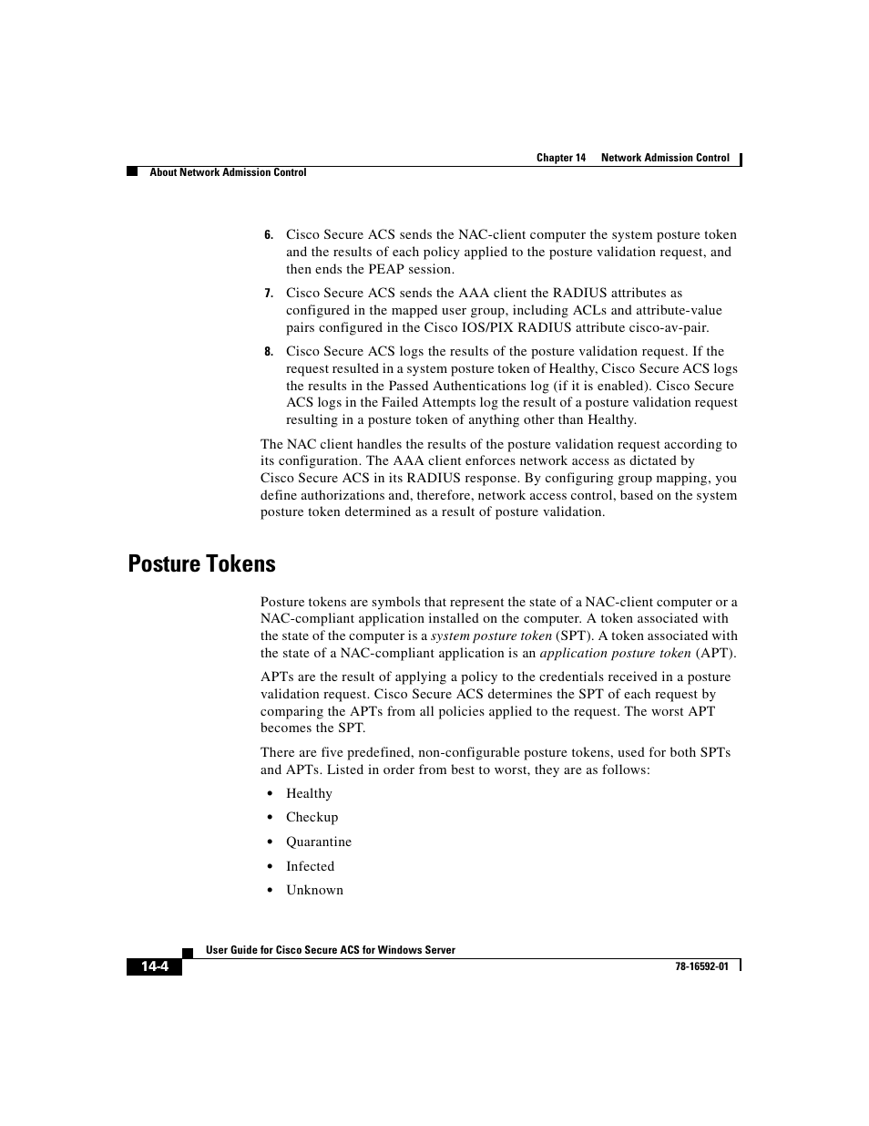 Posture tokens | Cisco 3.3 User Manual | Page 576 / 860