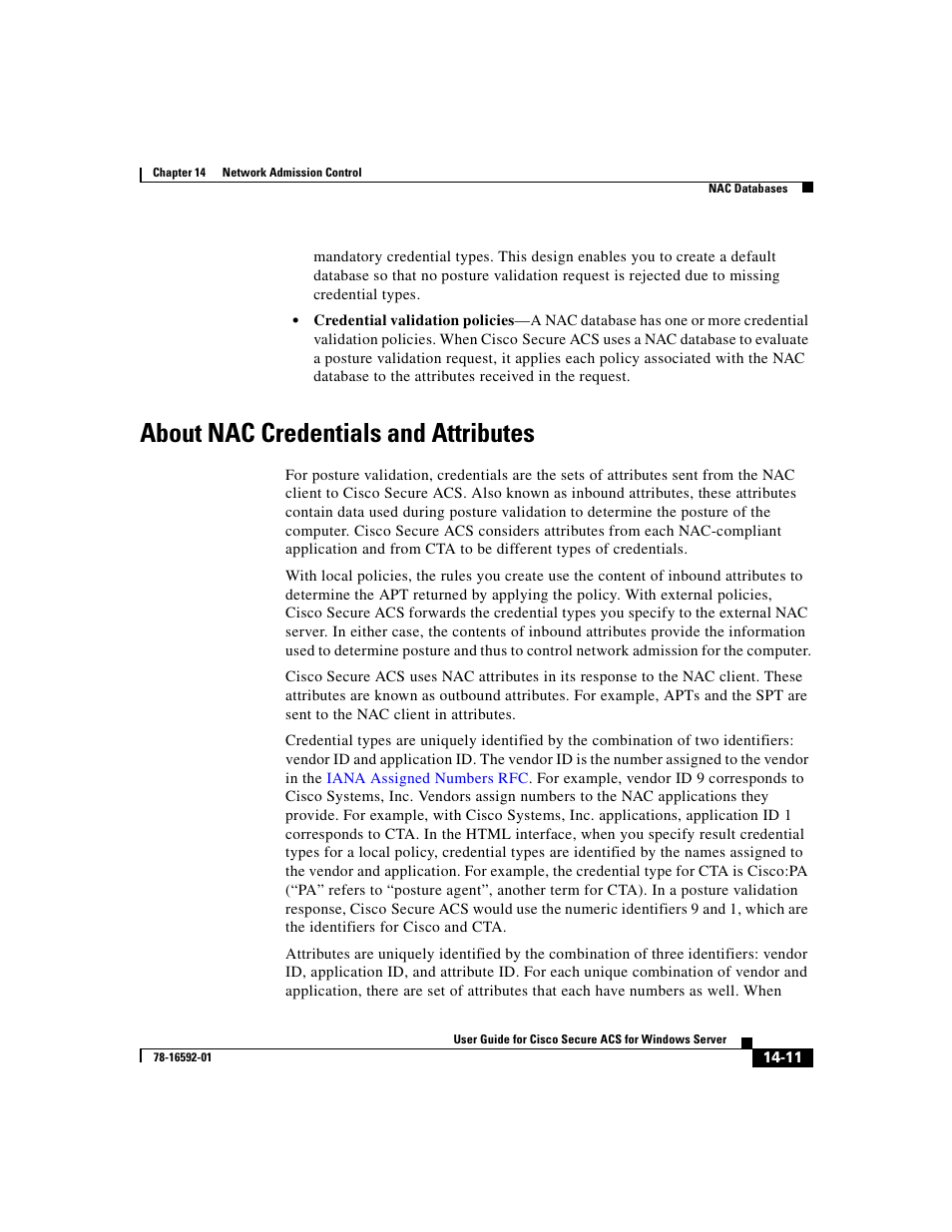 About nac credentials and attributes, About nac credentials and | Cisco 3.3 User Manual | Page 583 / 860