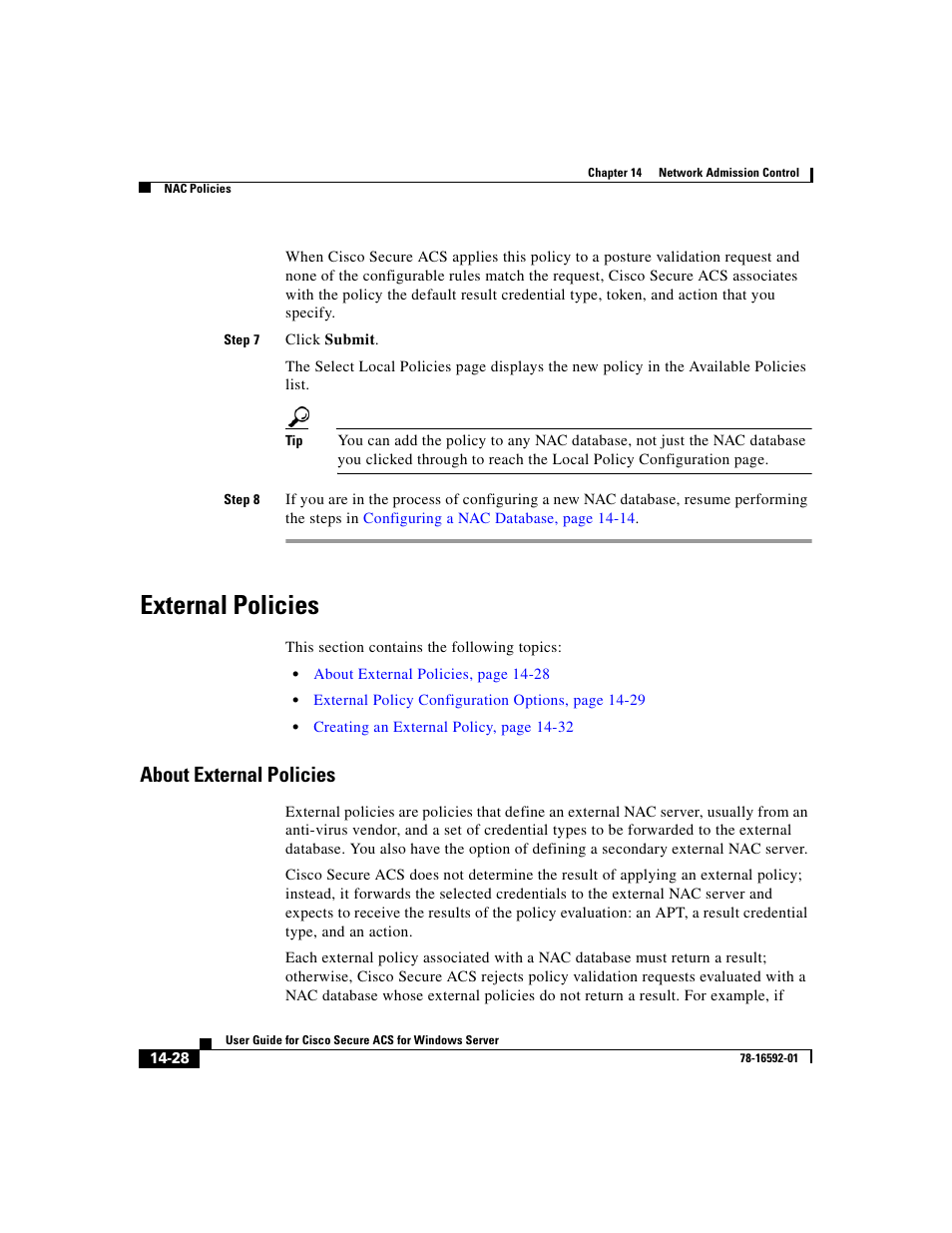 External policies, About external policies | Cisco 3.3 User Manual | Page 600 / 860