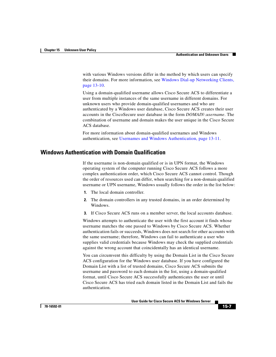 Windows authentication with domain qualification | Cisco 3.3 User Manual | Page 617 / 860