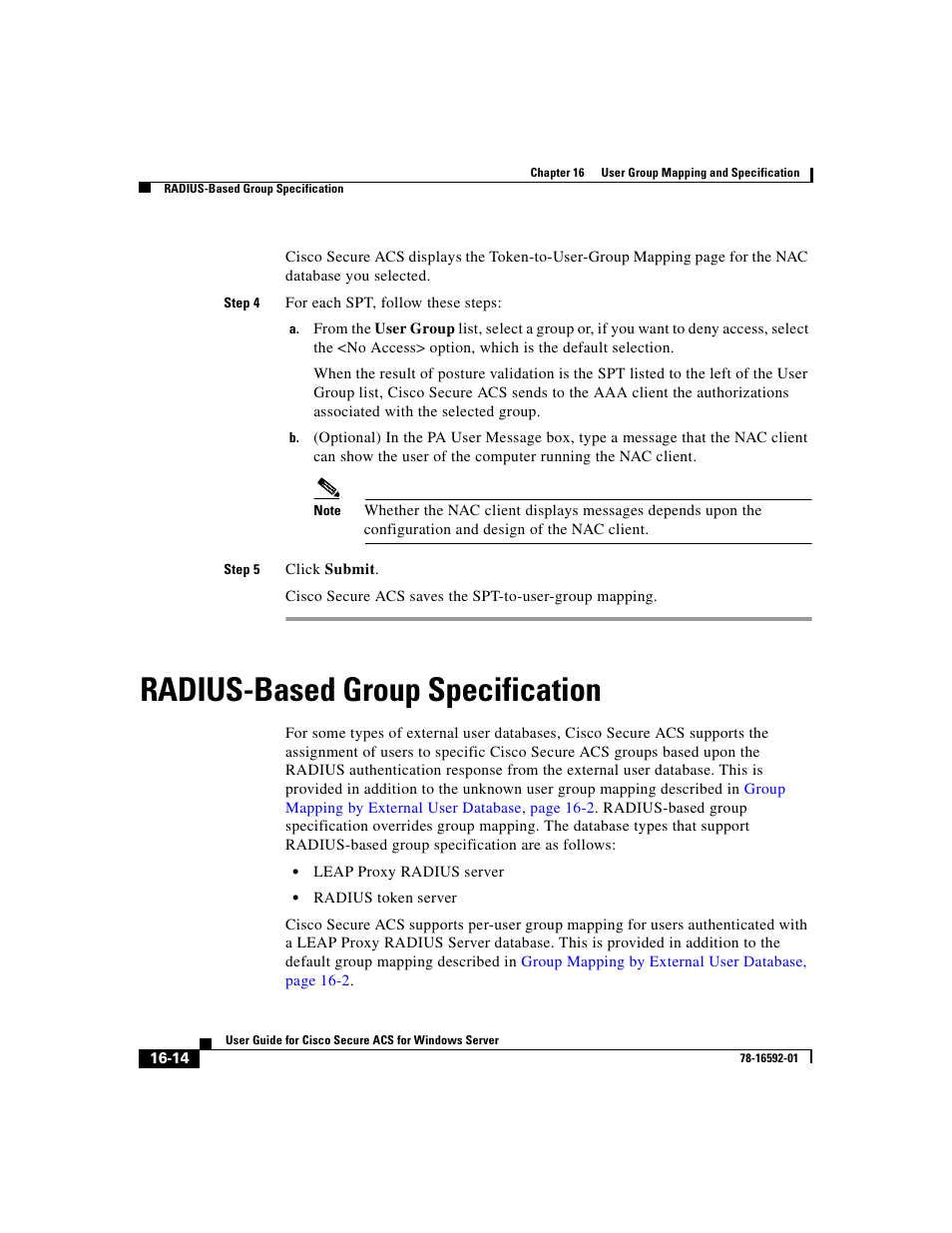 Radius-based group specification | Cisco 3.3 User Manual | Page 642 / 860