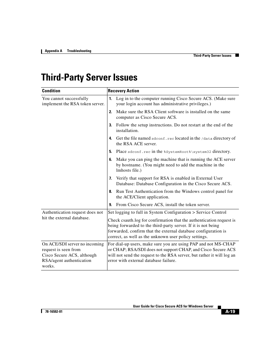 Third-party server issues | Cisco 3.3 User Manual | Page 663 / 860