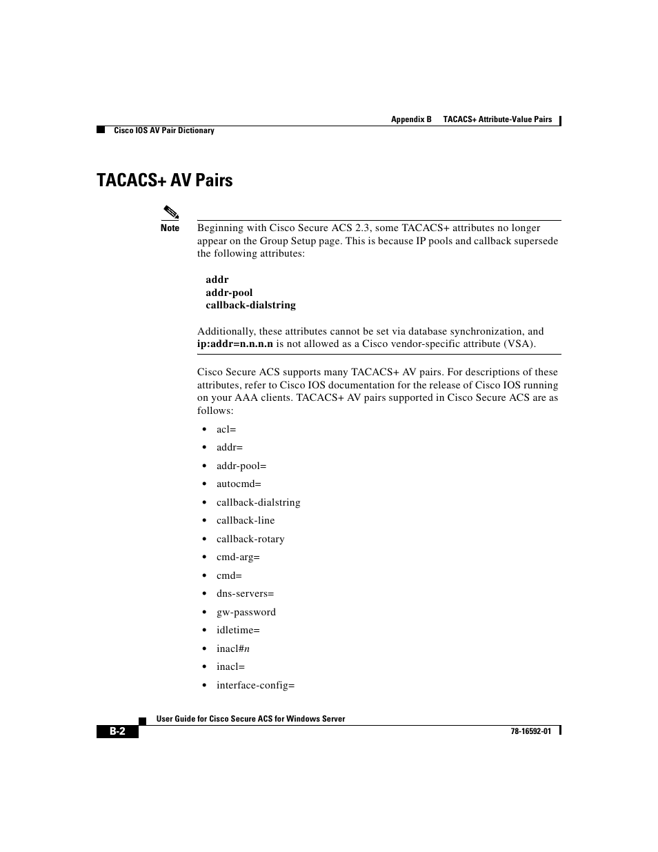 Tacacs+ av pairs | Cisco 3.3 User Manual | Page 668 / 860