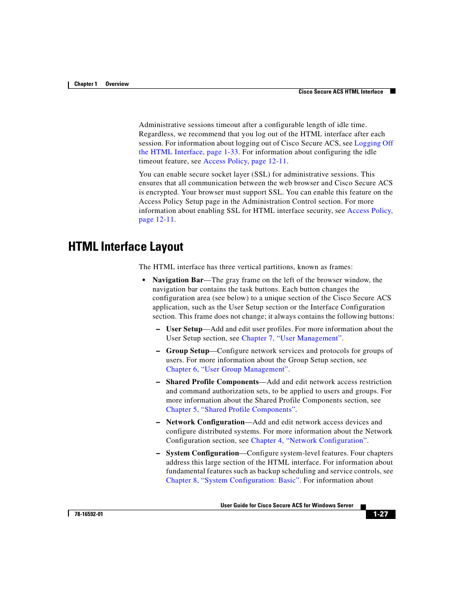 Html interface layout | Cisco 3.3 User Manual | Page 67 / 860