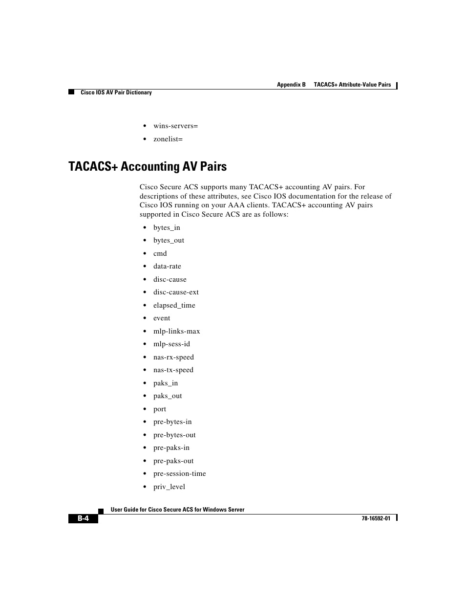 Tacacs+ accounting av pairs | Cisco 3.3 User Manual | Page 670 / 860