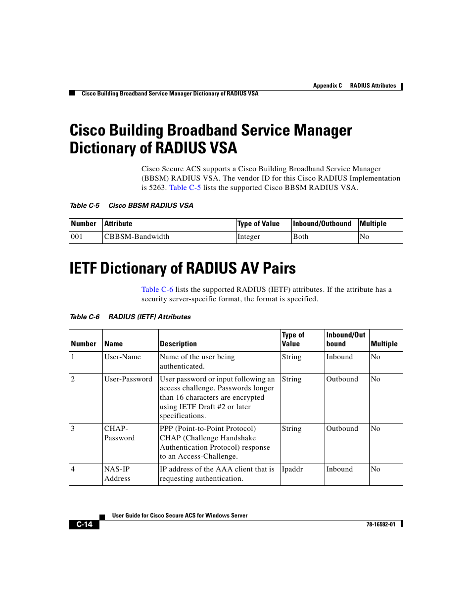 Ietf dictionary of radius av pairs | Cisco 3.3 User Manual | Page 686 / 860