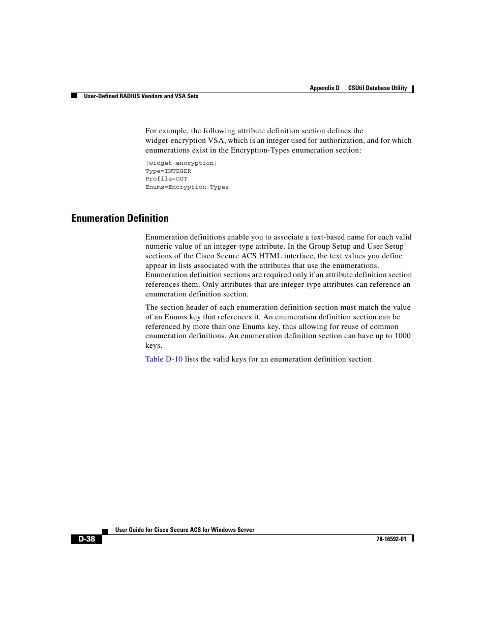 Enumeration definition | Cisco 3.3 User Manual | Page 754 / 860