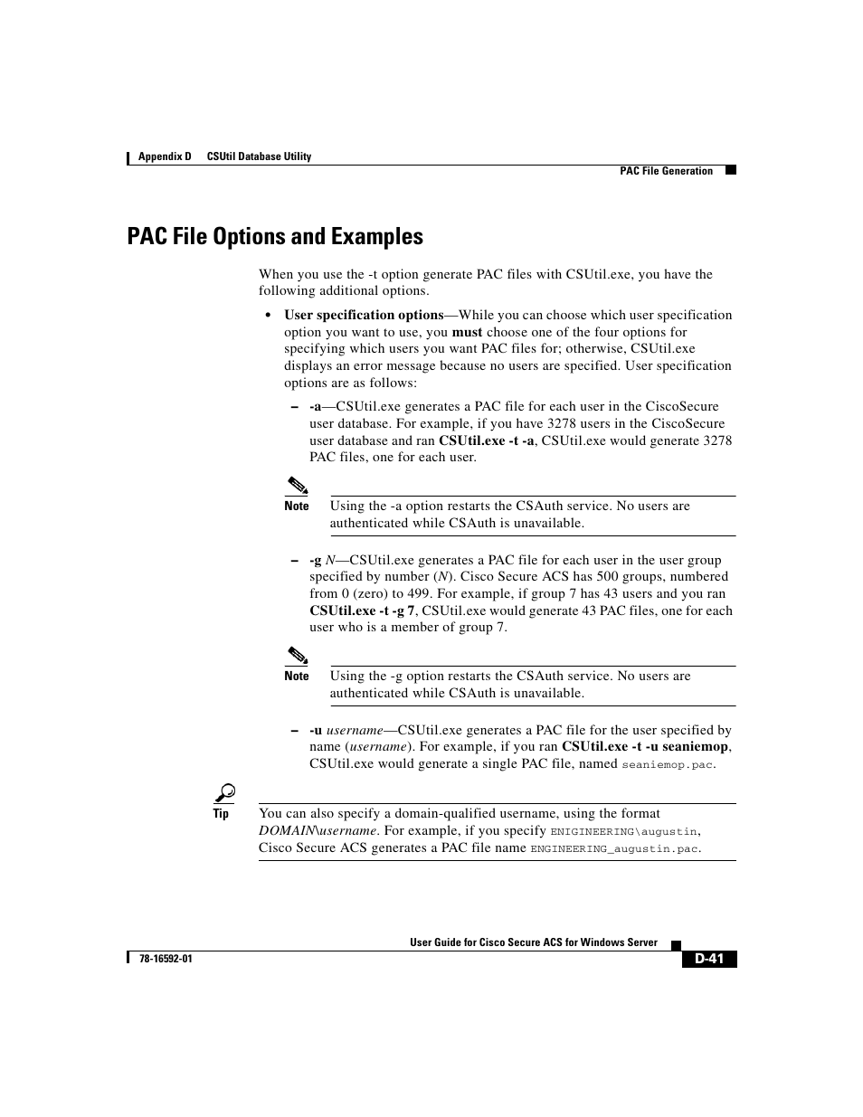 Pac file options and examples | Cisco 3.3 User Manual | Page 757 / 860